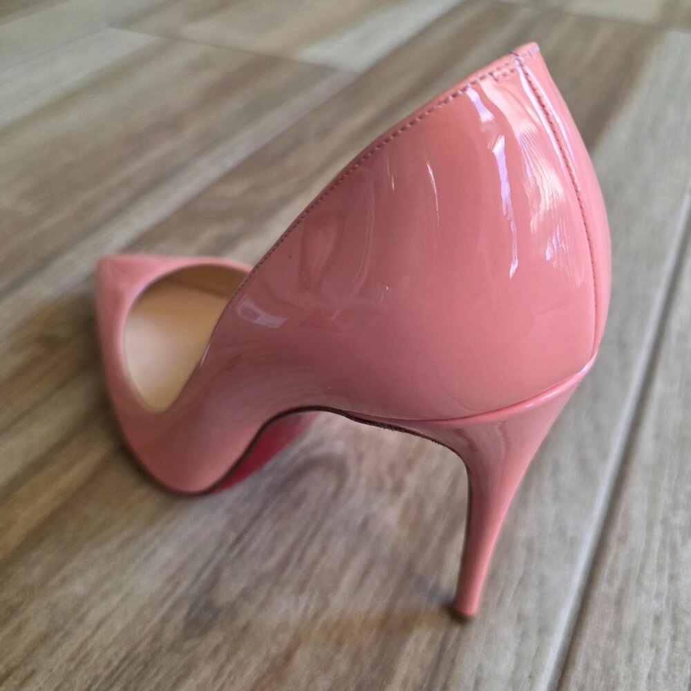 Christian Louboutin Dolly Pink Patent Leather Pumps Heels Eur. 36.5 - Picture 7 of 15